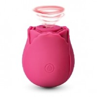RoseBud 10 Function Clitoral Sucking Vibrating Silicone Rechargeable RED
